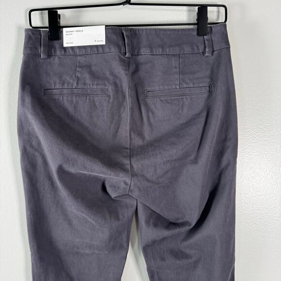 NWT Loft Women's Gray Stretch High Rise Ankle Skinny Jeans Petite Size 0P - Picture 5 of 13